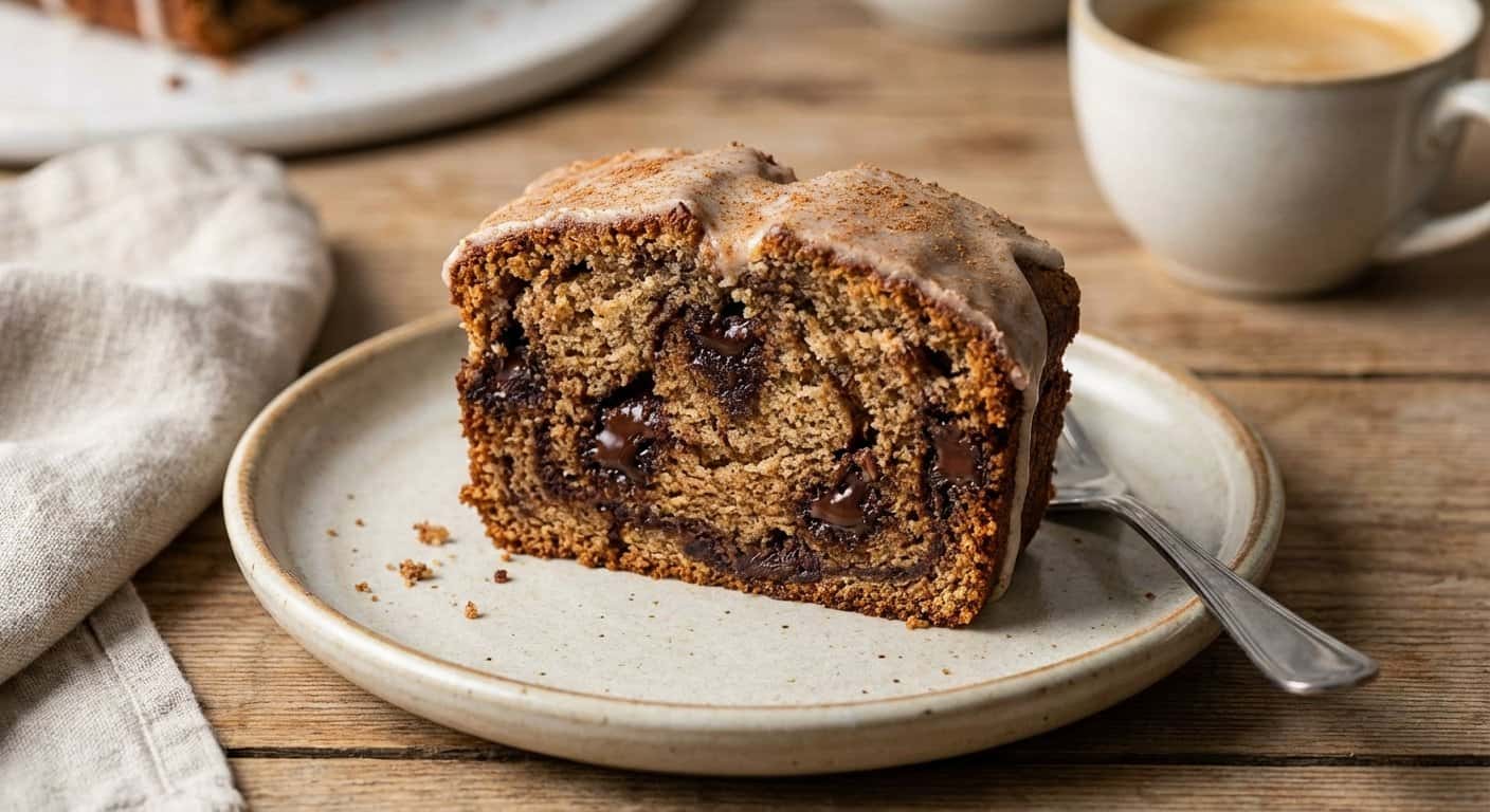 Bizcocho de canela y chocolate negro