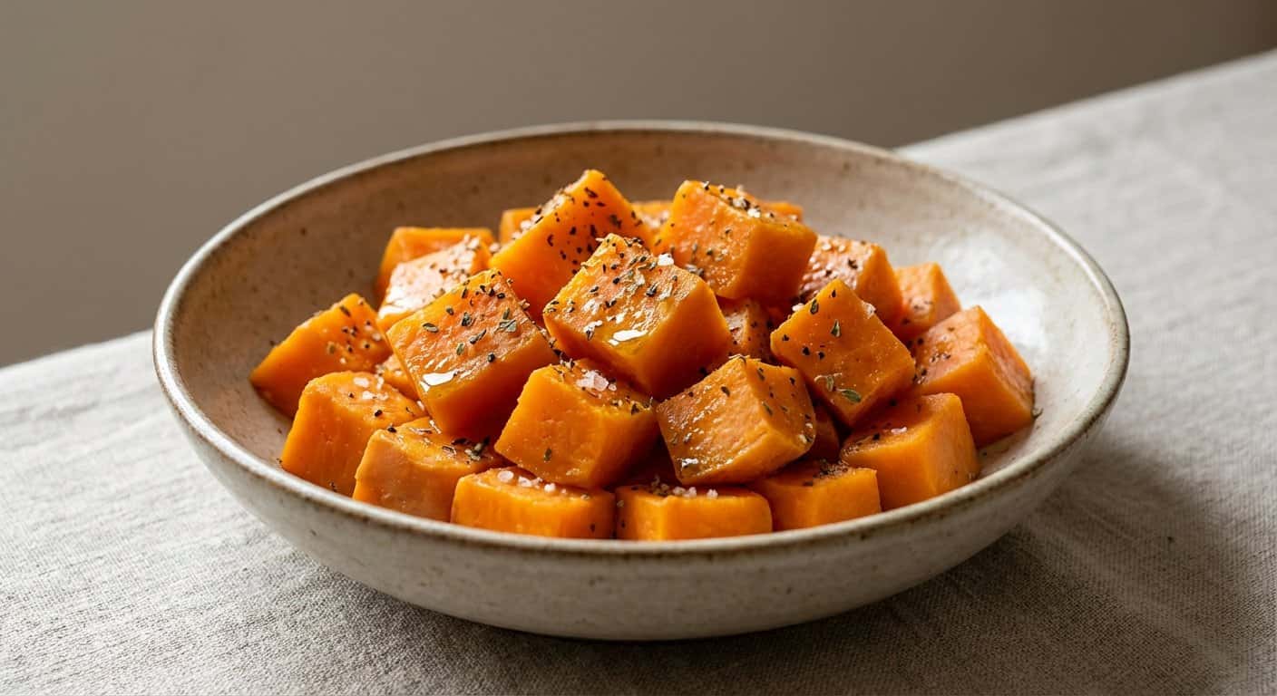 Boniato al Vapor con Orégano