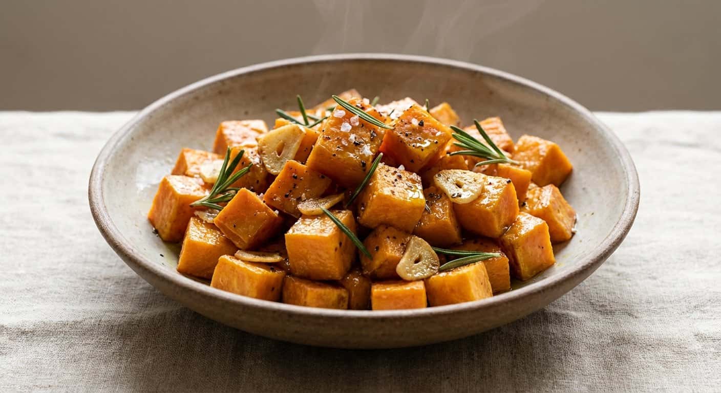 Boniato Salteado con Romero