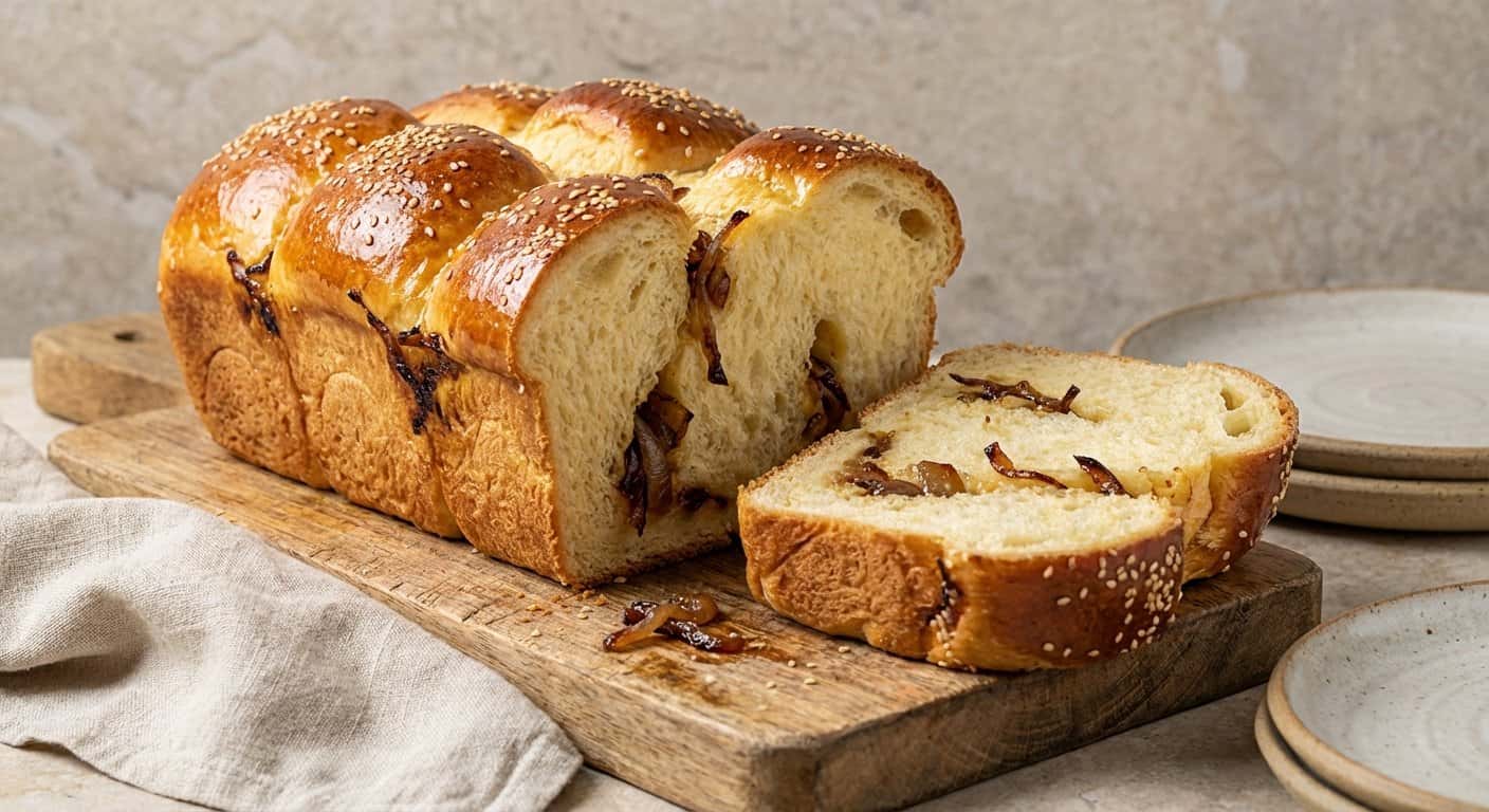 Brioche Alta Hidratación con Cebolla