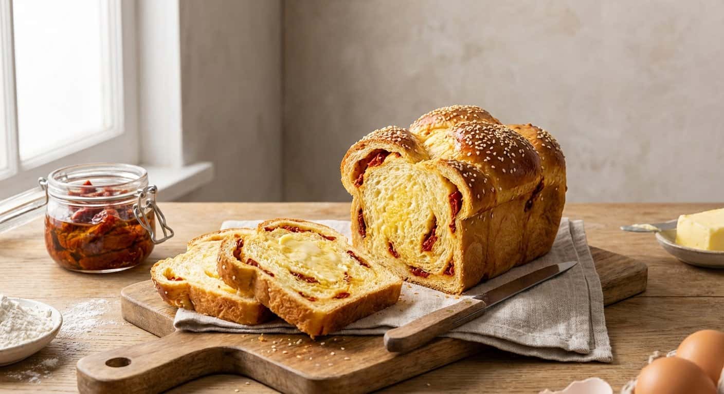Brioche con Tomate Seco y Reposo en Frío