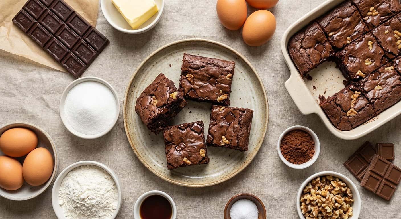 Brownies Clásicos de Chocolate