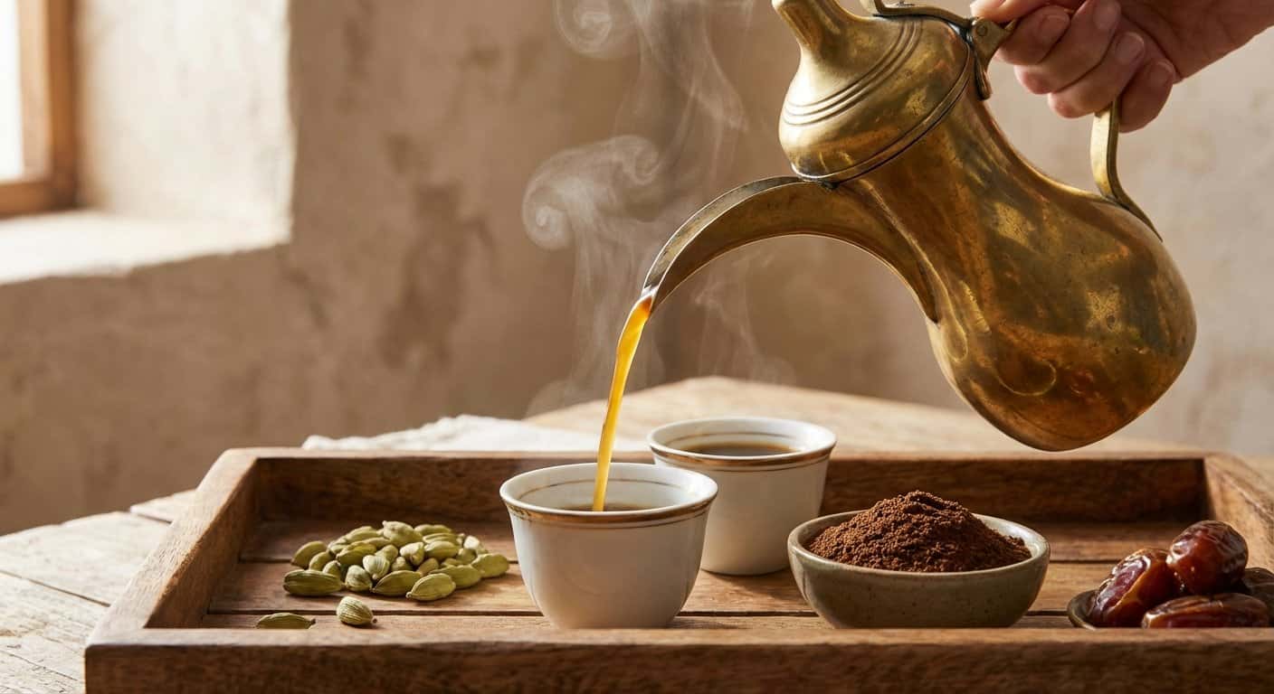 Café árabe con cardamomo