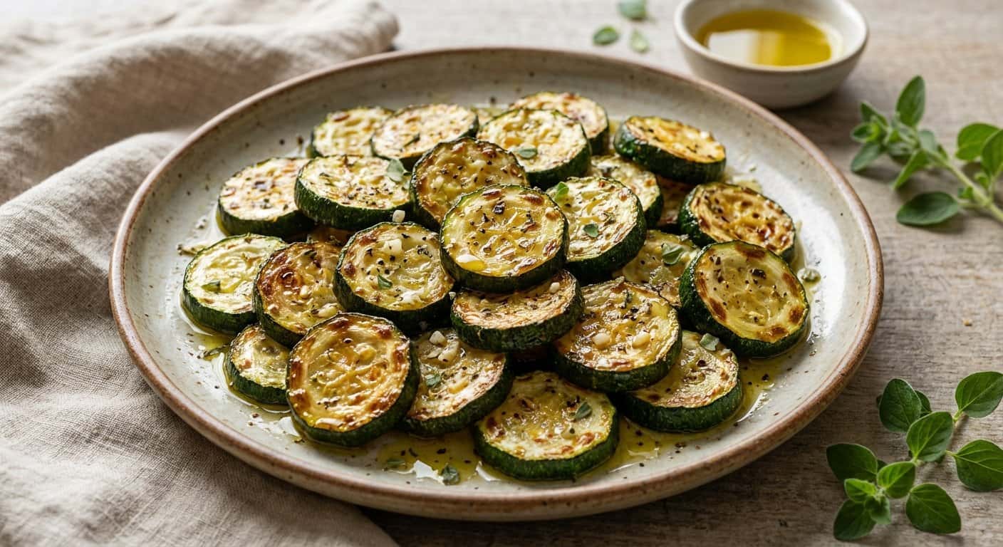 Calabacín Asada con Orégano