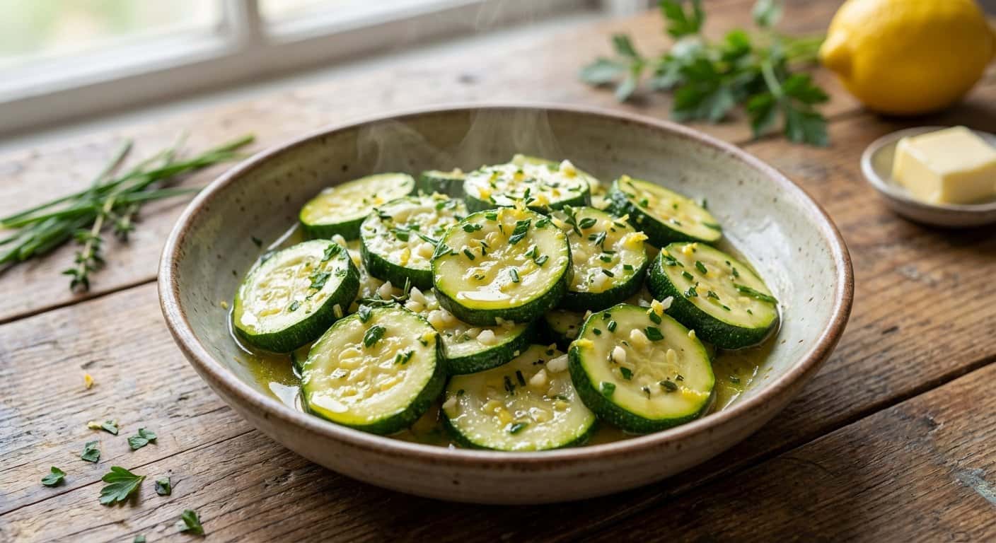 Calabacín con Mantequilla y Hierbas