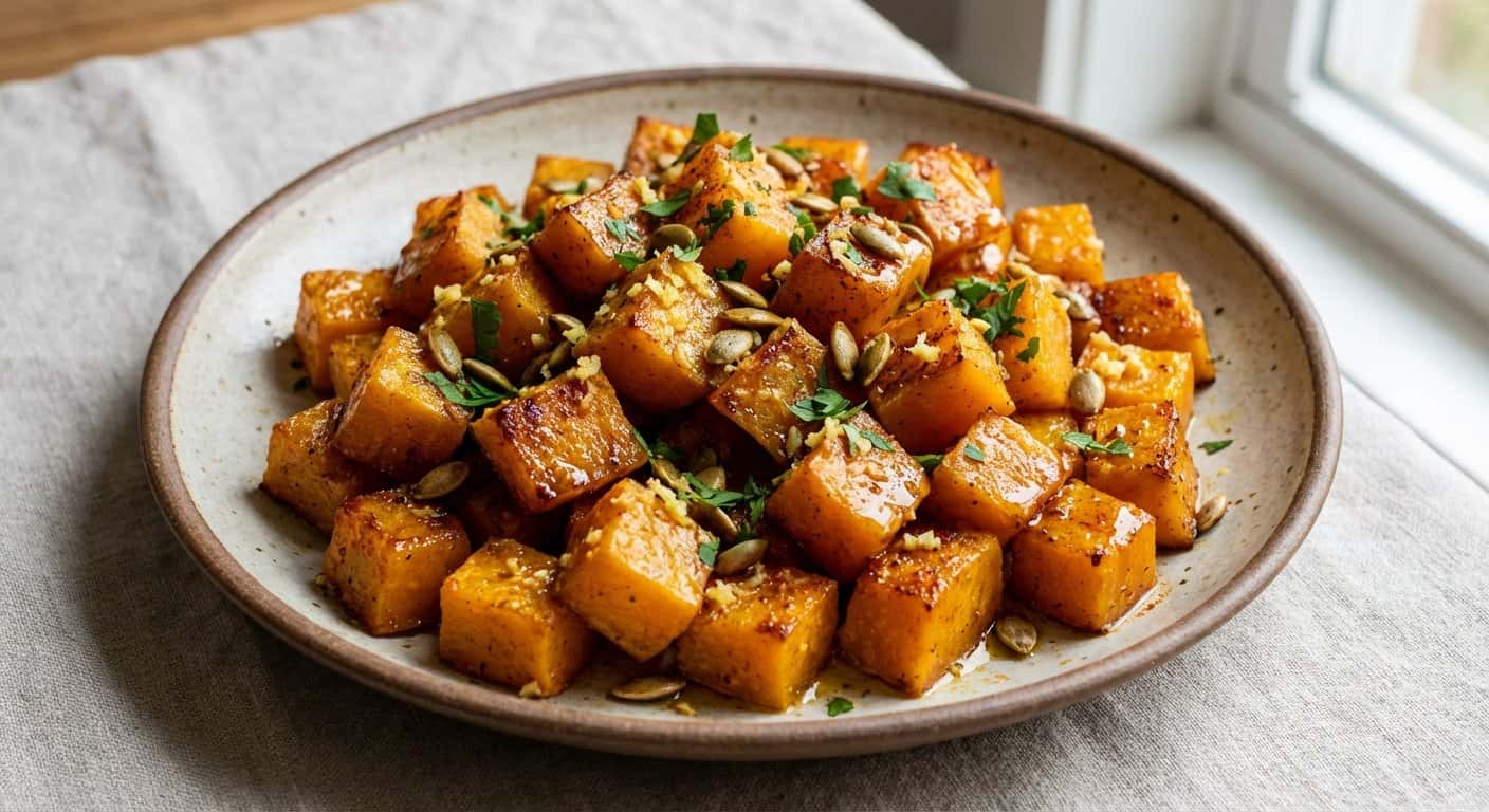 Calabaza Asada con Jengibre