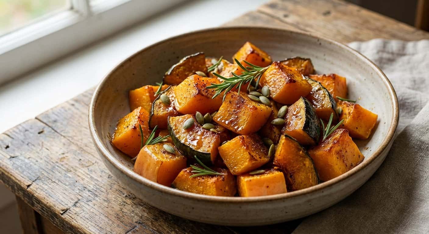 Calabaza Asada con Miel y Especias
