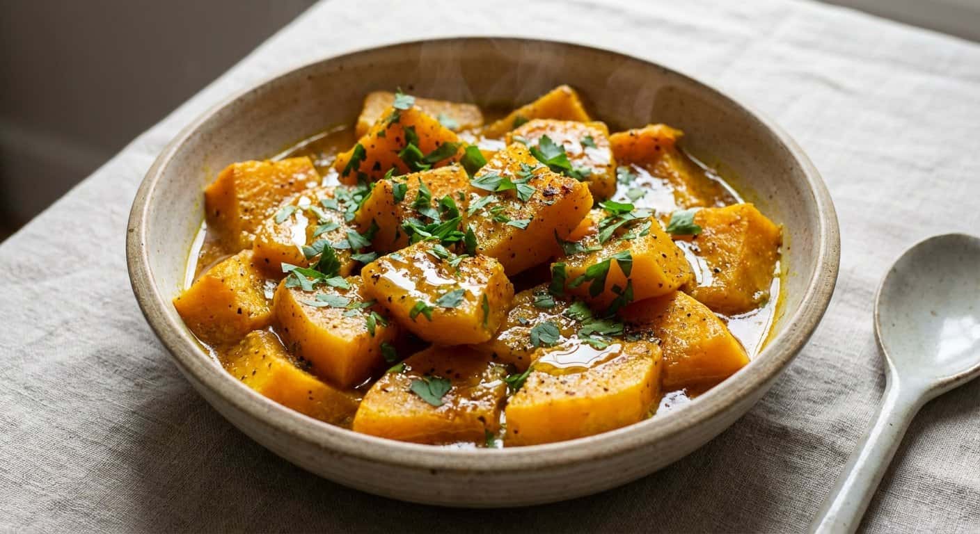 Calabaza Asada Lenta con Cúrcuma en Slow Cooker