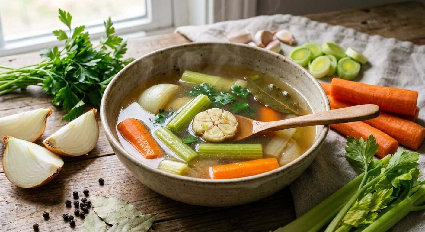 Caldo de Verduras Casero
