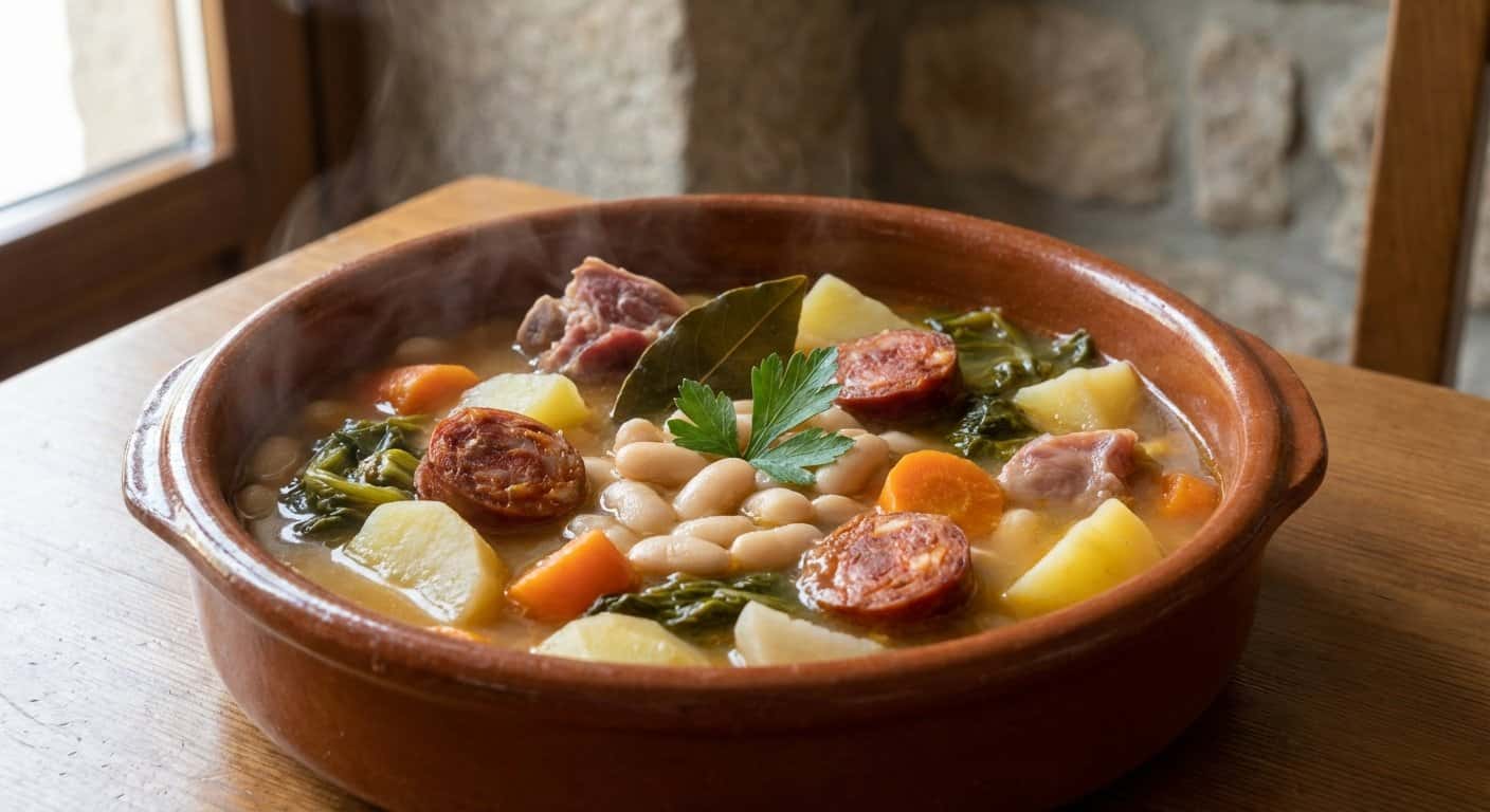 Caldo Gallego con Chorizo