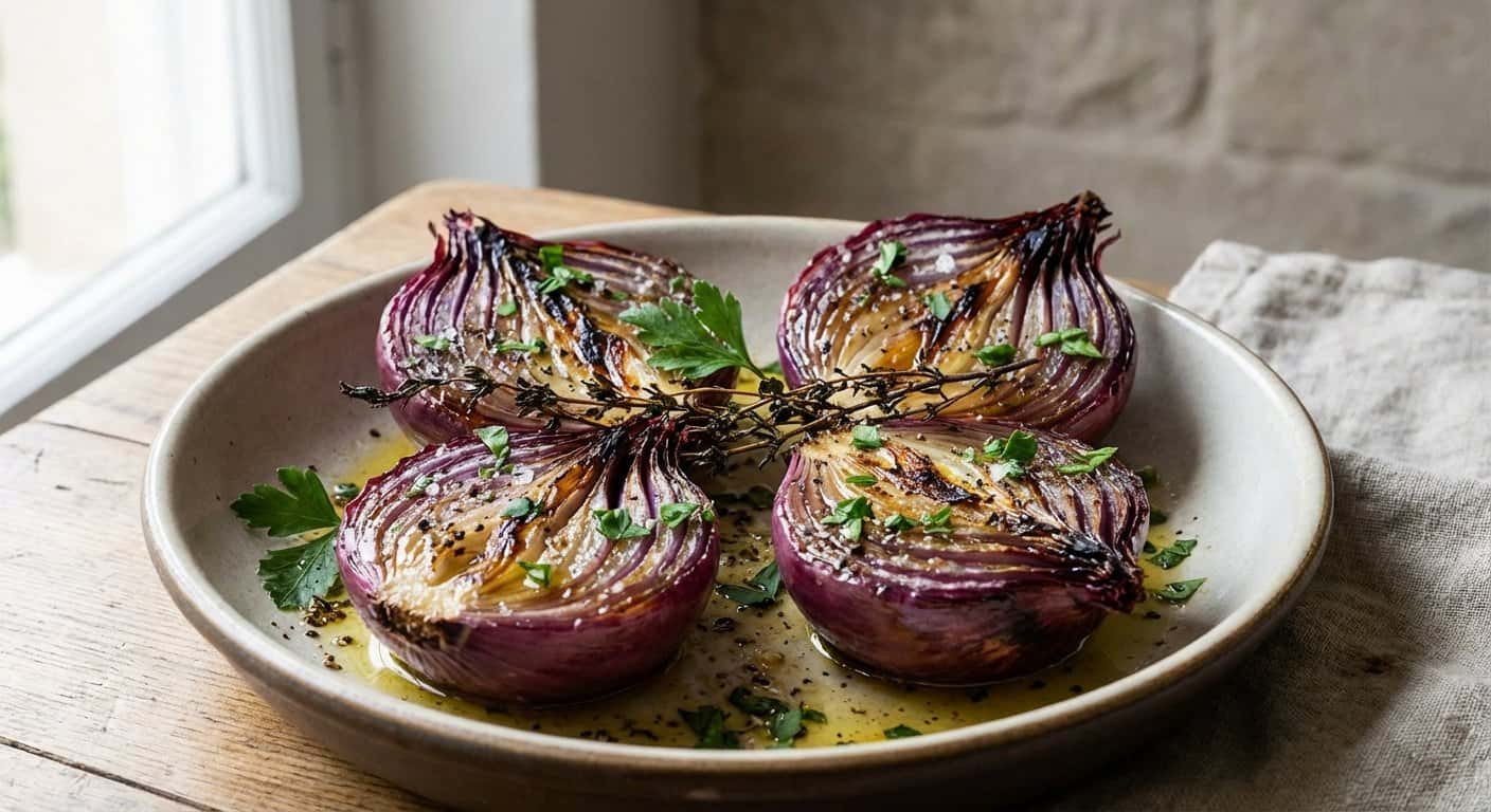 Cebolla Asada con Perejil