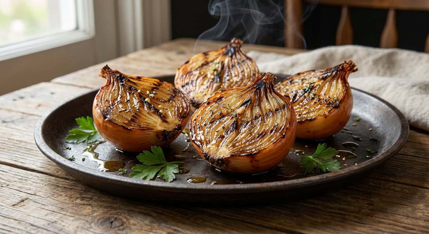 Cebollas Dulces Asadas a la Barbacoa