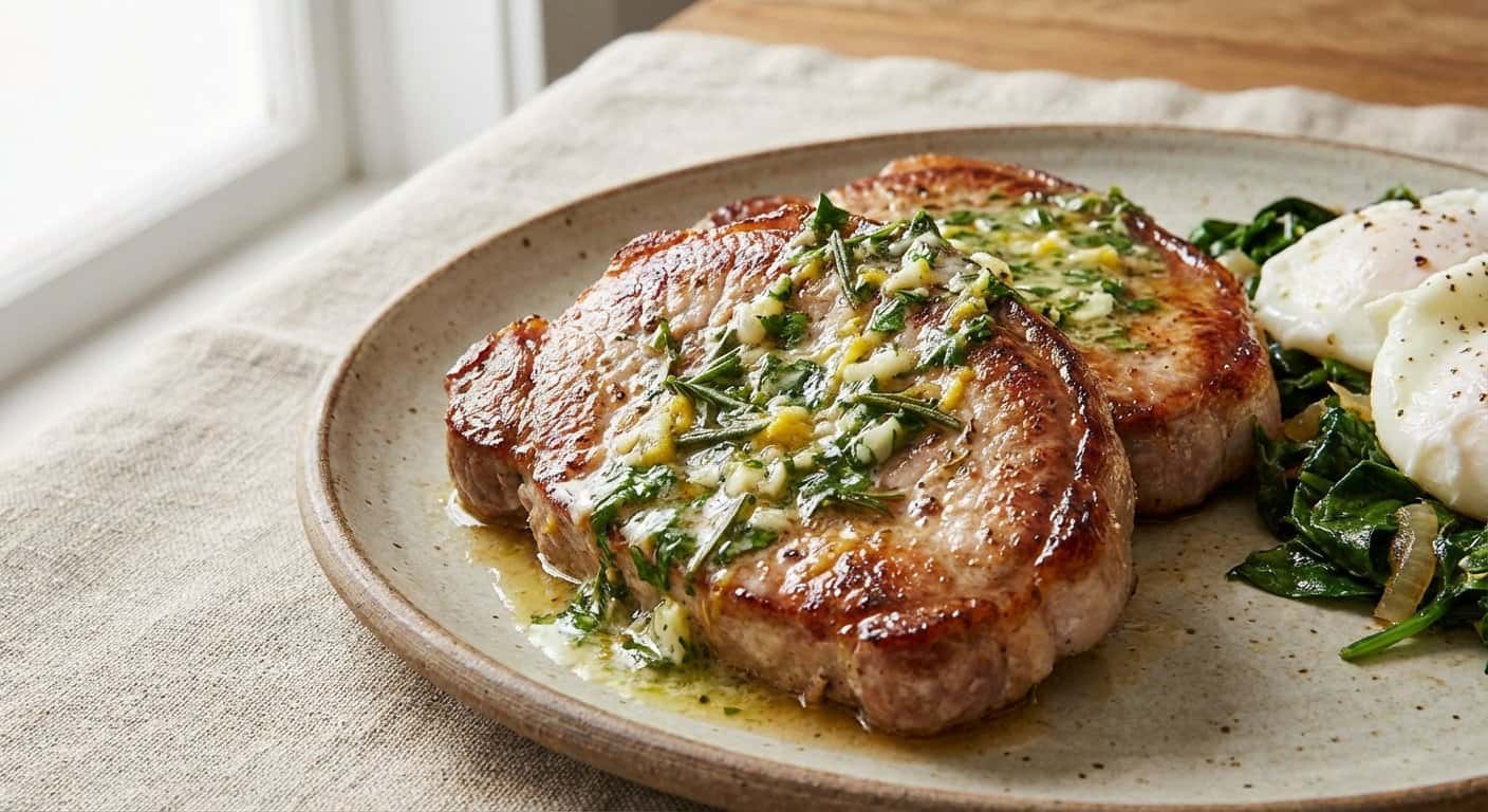 Cerdo con Mantequilla y Hierbas