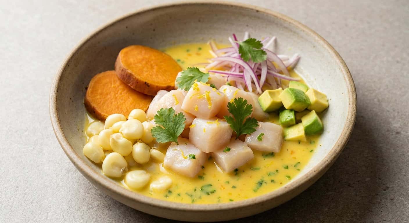 Ceviche de Vieira con Leche de Tigre de Yuzu