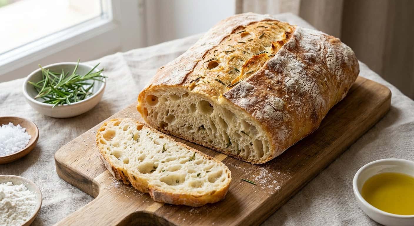 Chapata con Prefermento de Romero