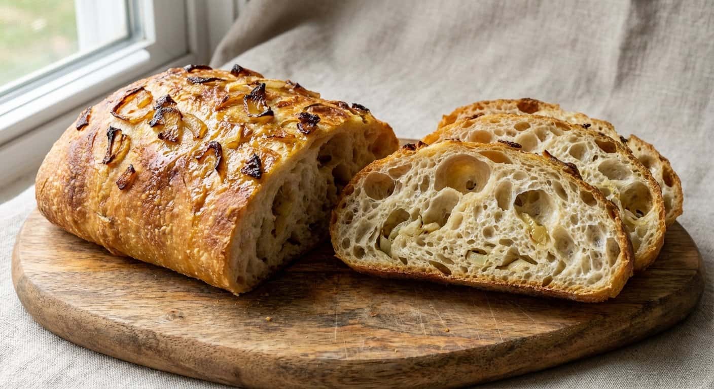 Chapata de Cebolla con Alta Hidratación