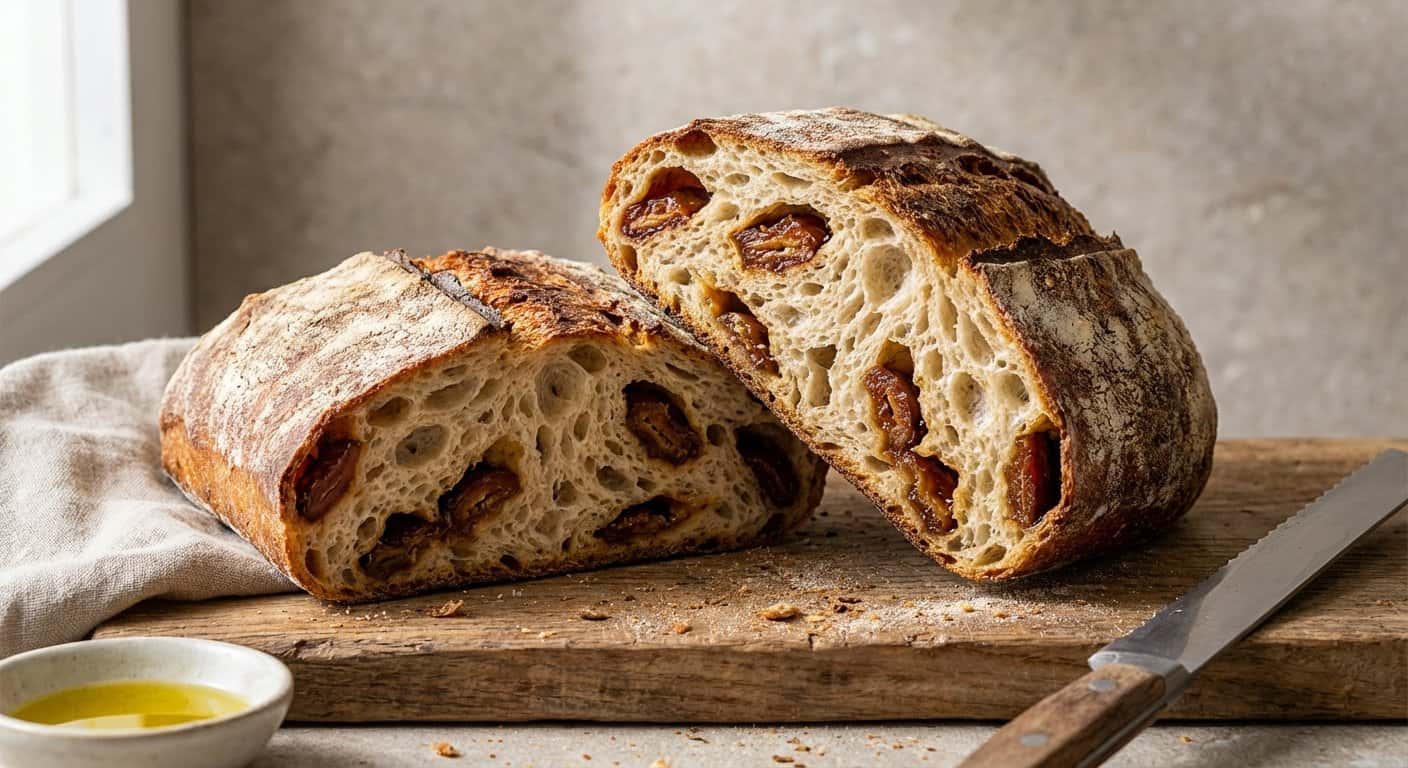 Chapata de Fermentación Larga con Dátiles