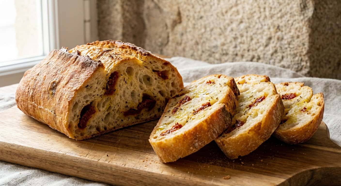 Chapata Rápida con Tomate Seco