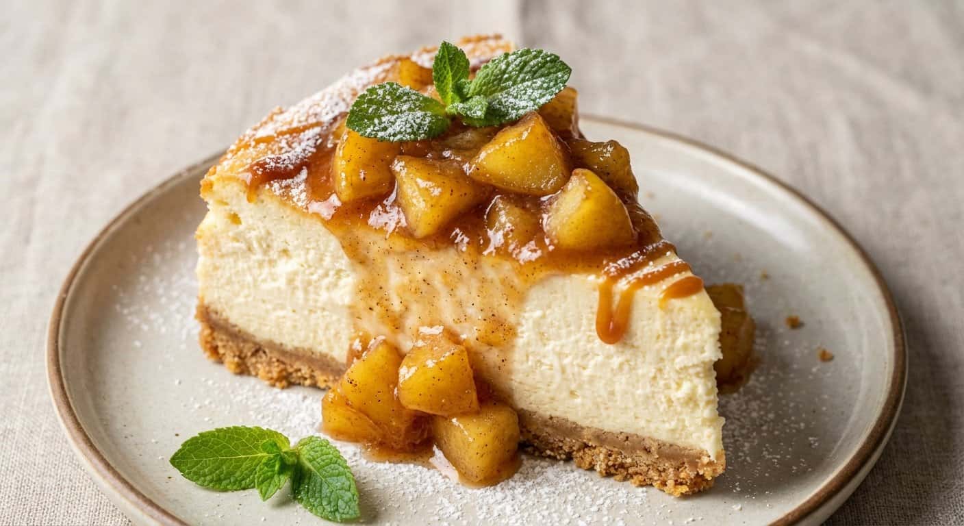 Cheesecake de Manzana Caramelizada