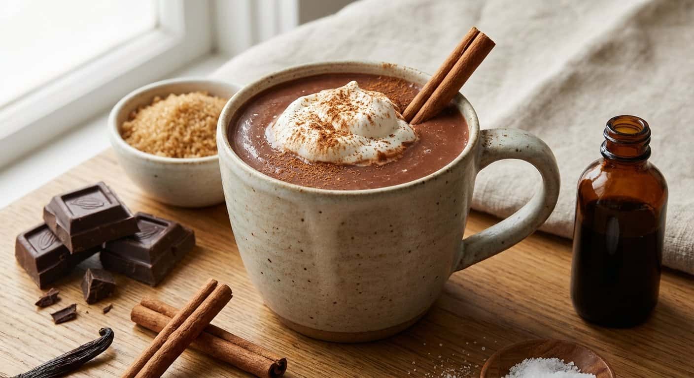 Chocolate Caliente con Canela