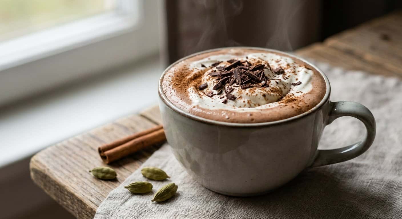 Chocolate Caliente con Cardamomo