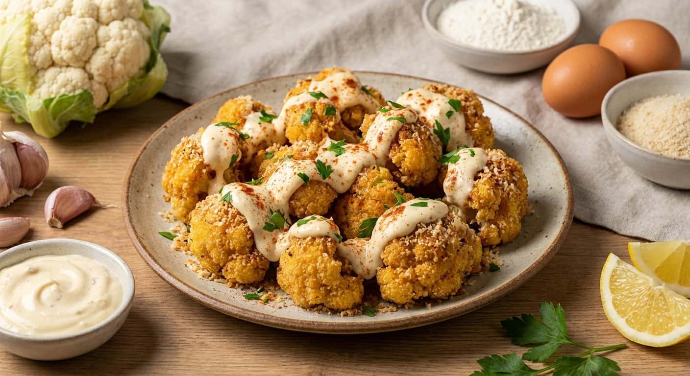 Coliflor Crujiente con Alioli