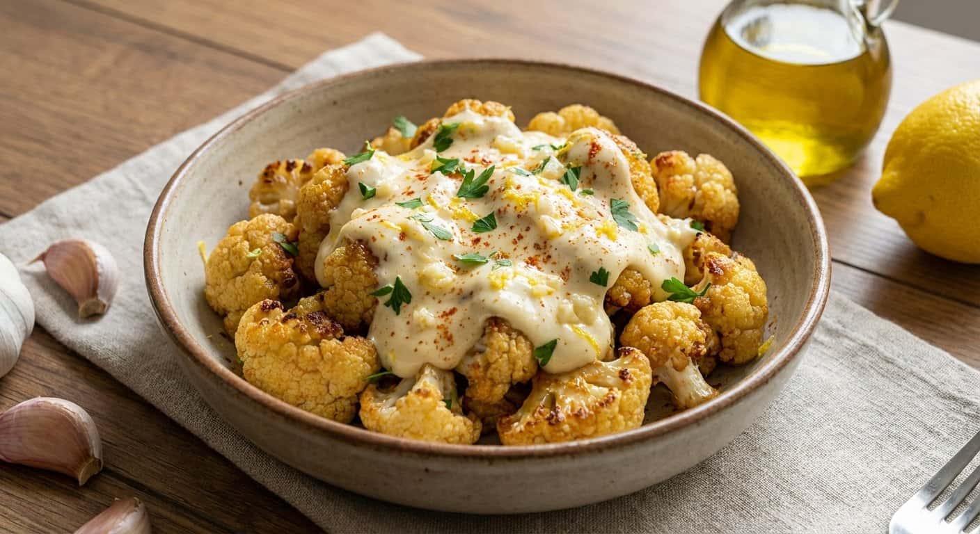 Coliflor Salteada con Alioli