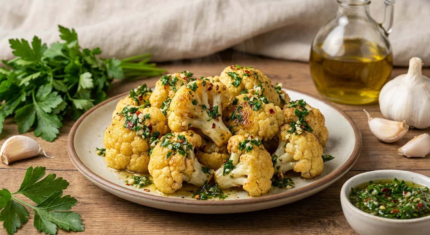Coliflor Salteada con Chimichurri