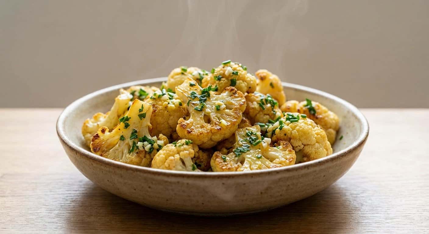 Coliflor Salteada con Vinagreta de Limón y Hierbas