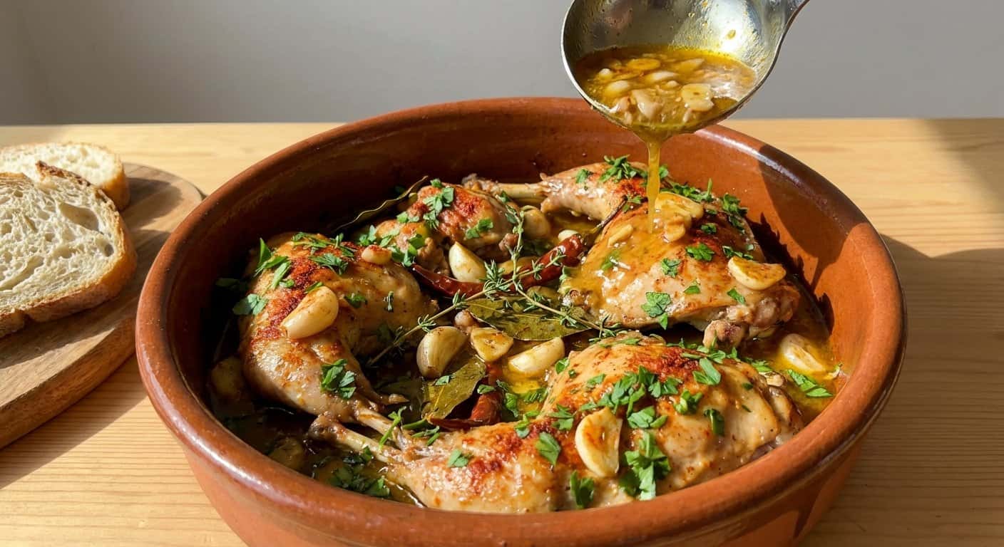 Conejo al Ajillo Tradicional