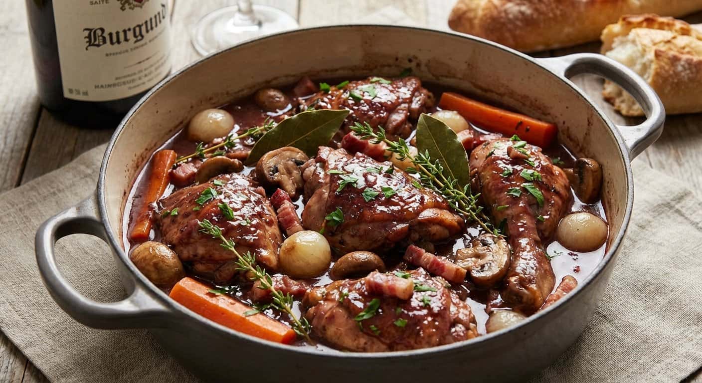 Coq au Vin Borgoñón