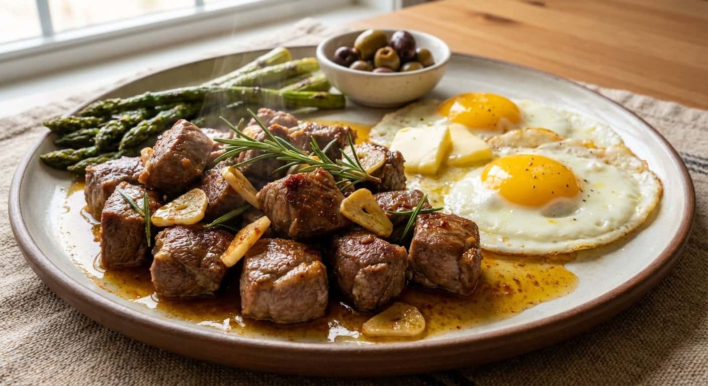 Cordero al Ajillo Keto