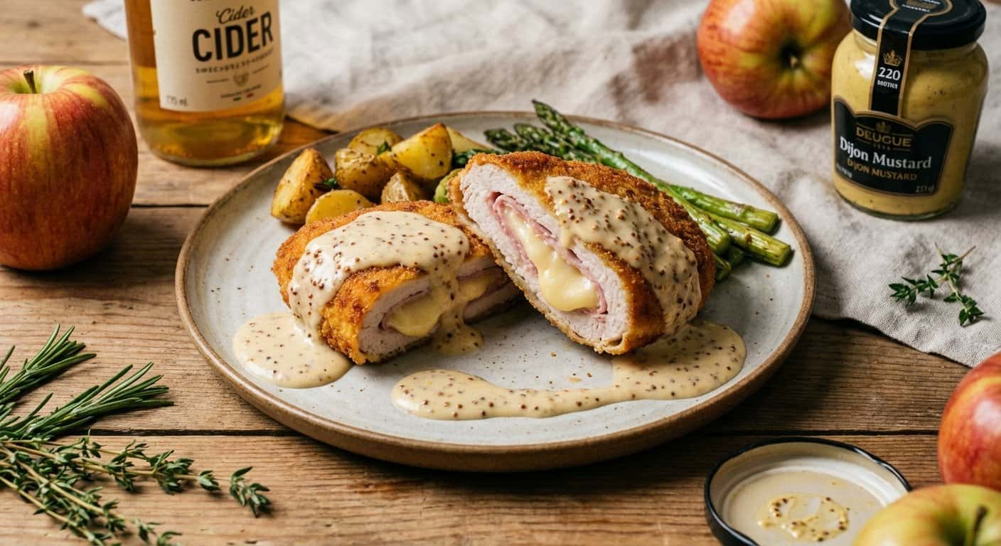Cordon Bleu Normando con Mostaza