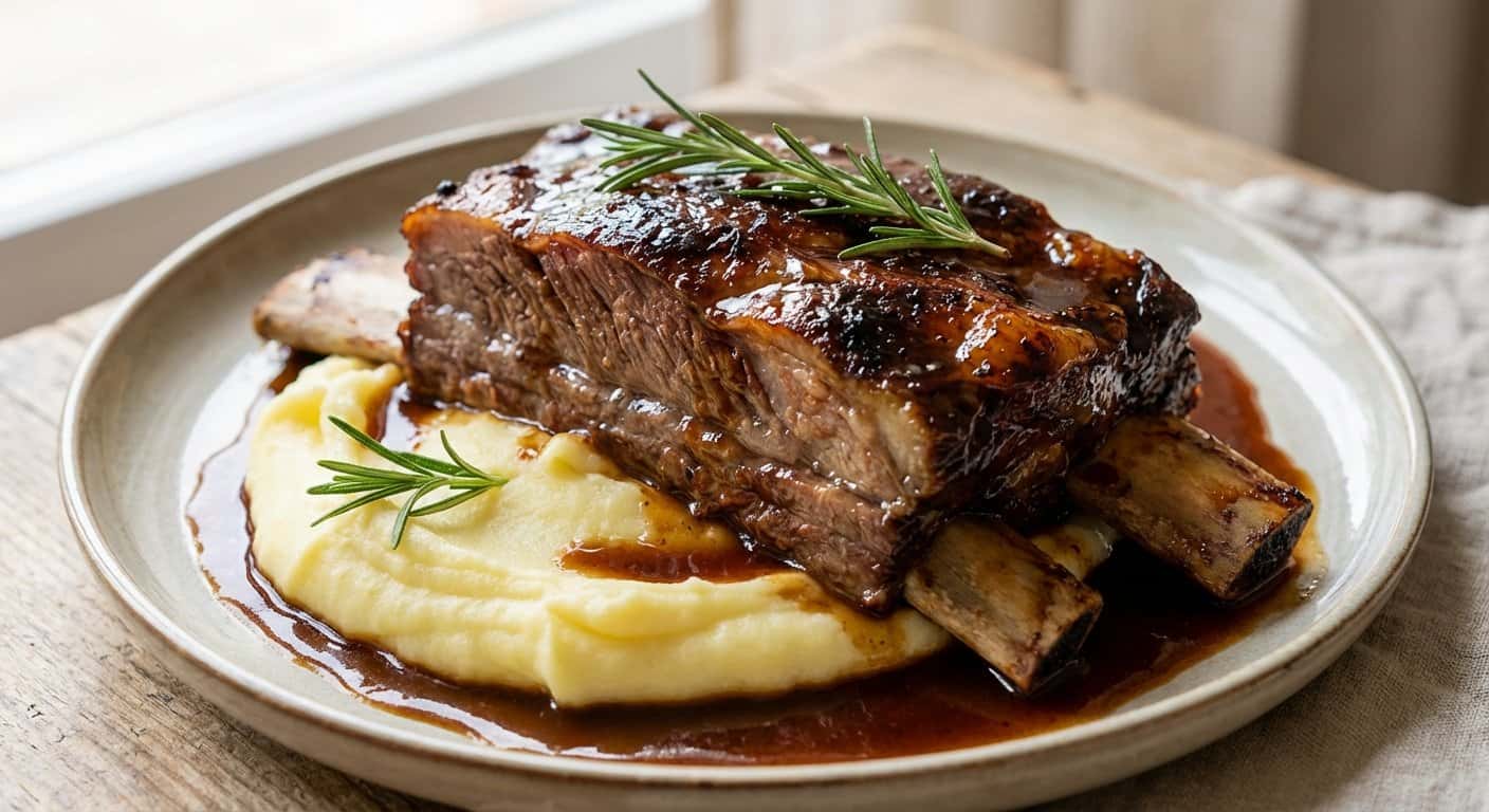 Costillar de Ternera Lacado con Demi-Glace