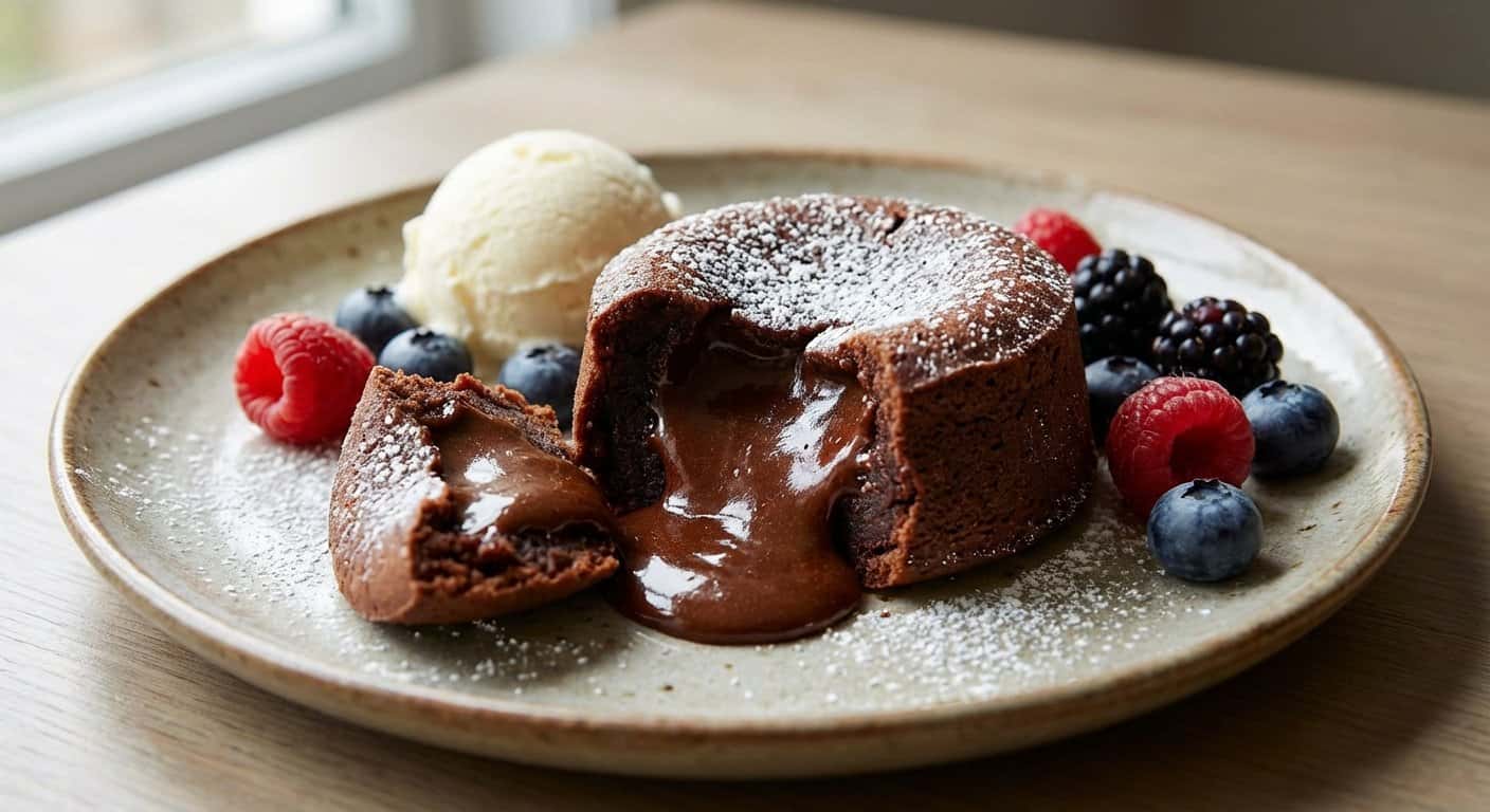 Coulant de Chocolate con Corazón Líquido