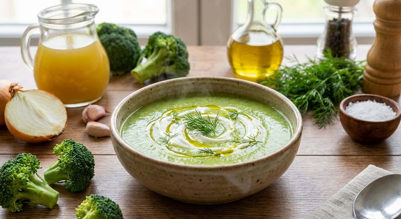 Crema de Brócoli con Eneldo en Thermomix