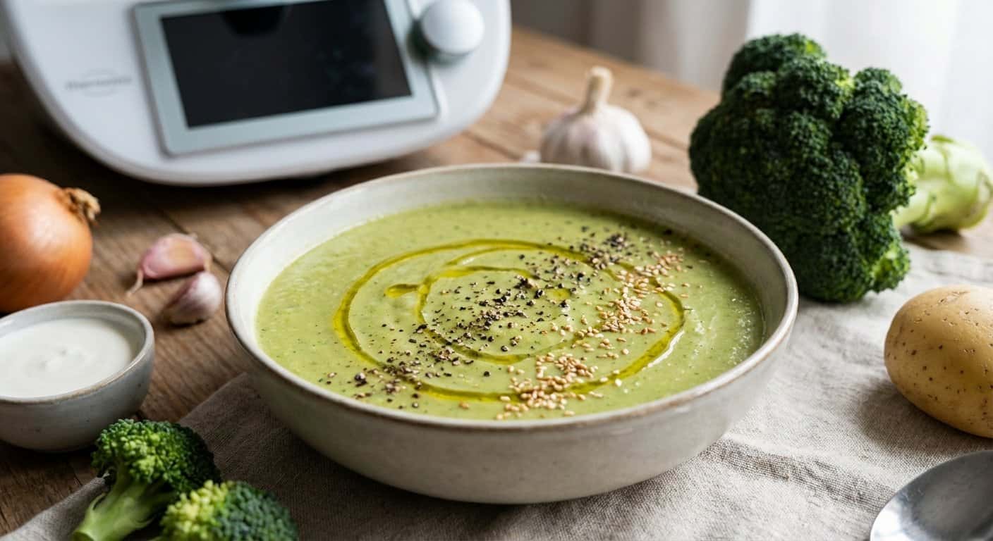 Crema de Brócoli con Pimienta Negra en Thermomix