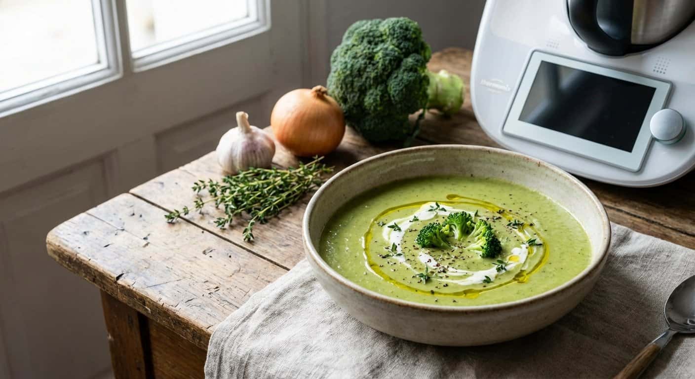Crema de Brócoli con Tomillo en Thermomix