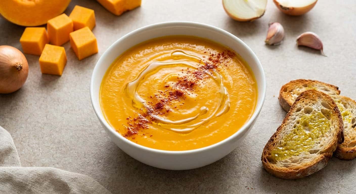 Crema de Calabaza con Pimentón