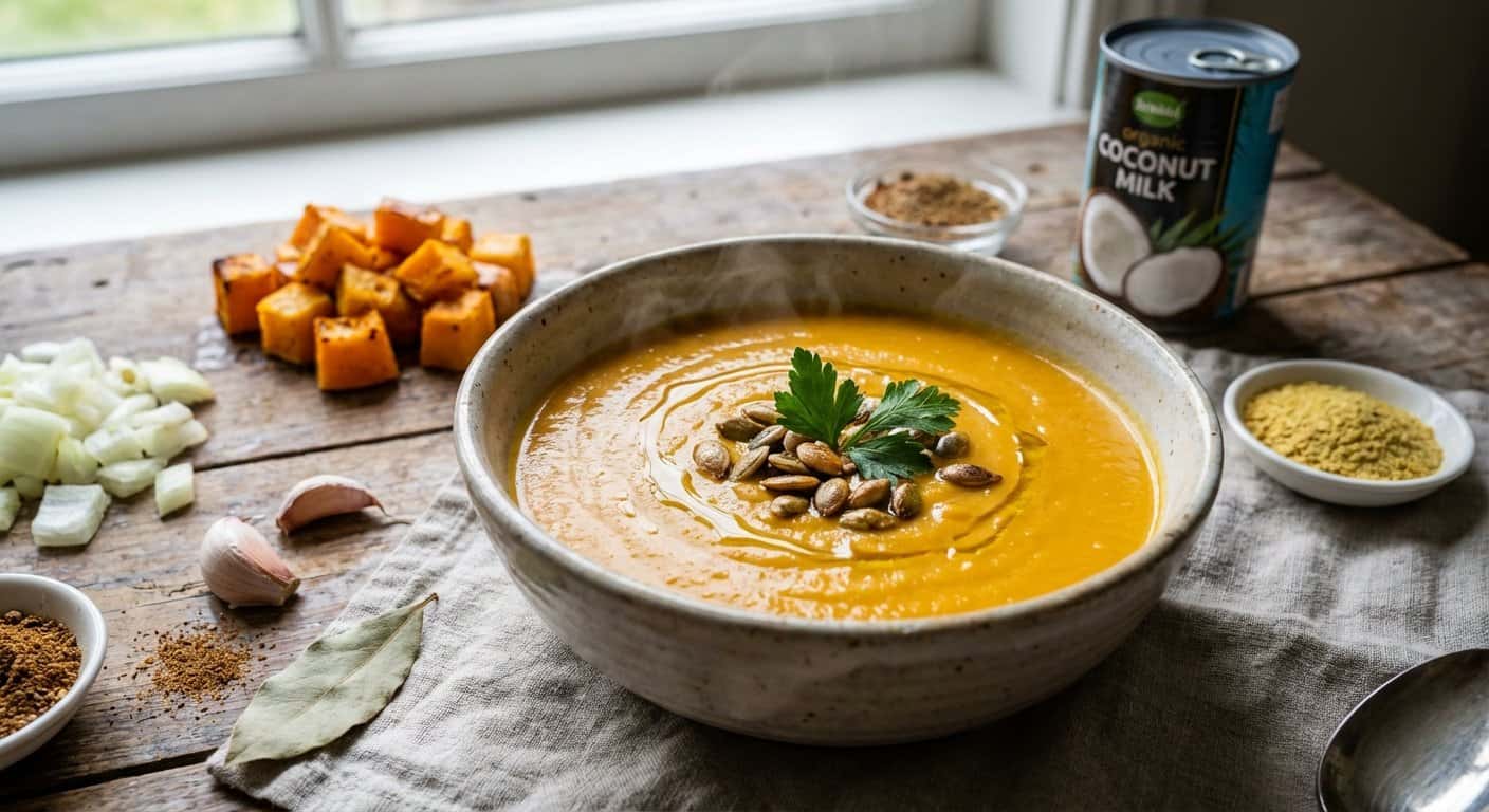 Crema de Calabaza Vegana