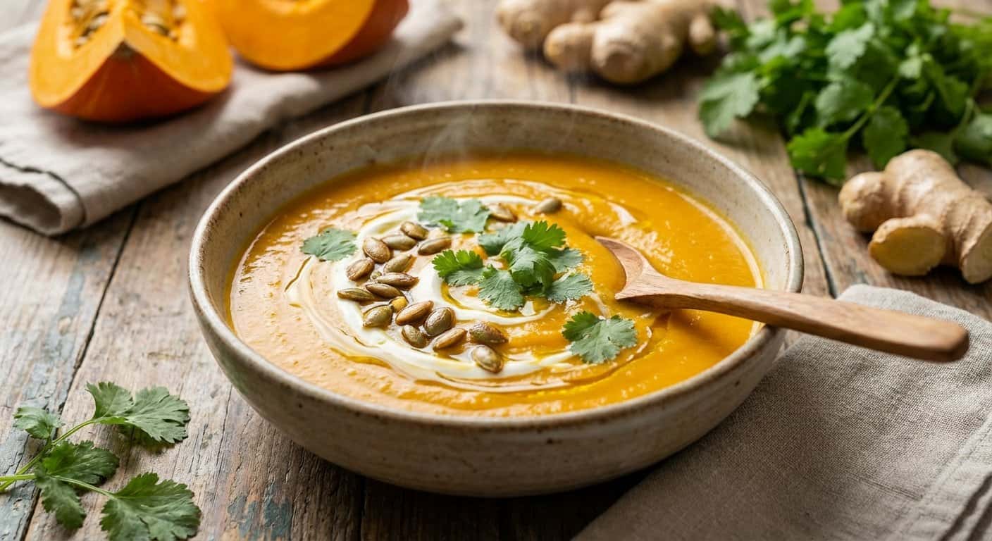 Crema de Calabaza y Jengibre