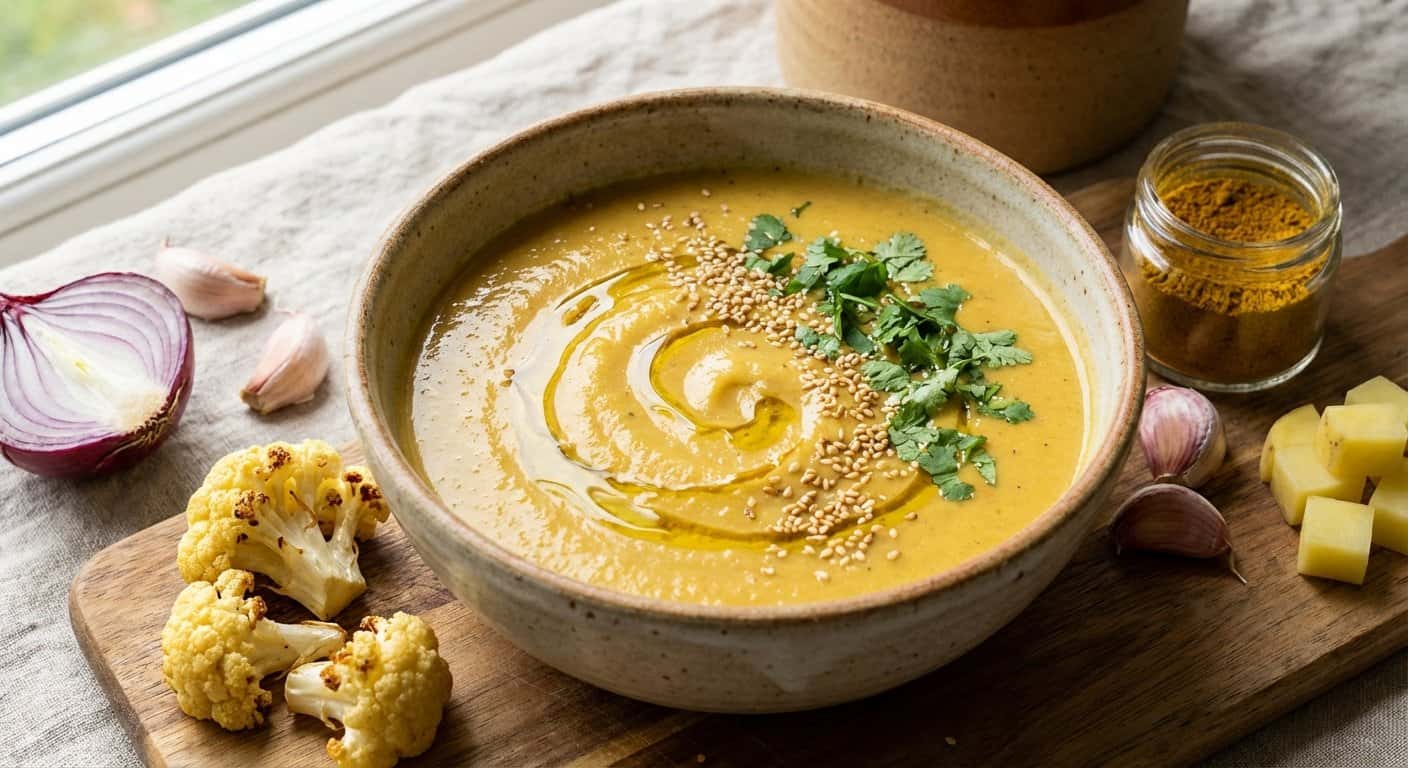 Crema de Coliflor con Curry Suave