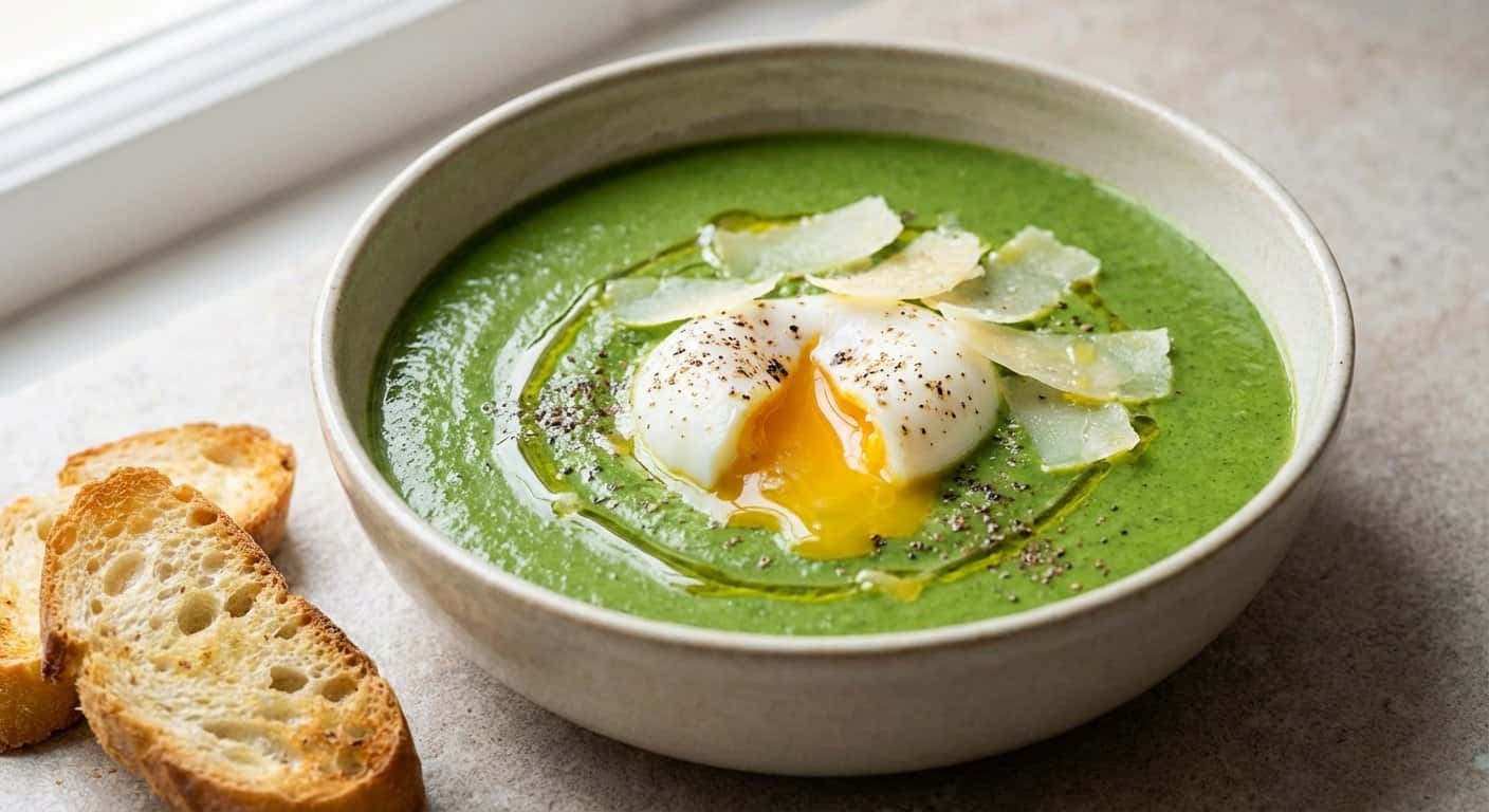 Crema de Espinacas Baby con Huevo a Baja Temperatura