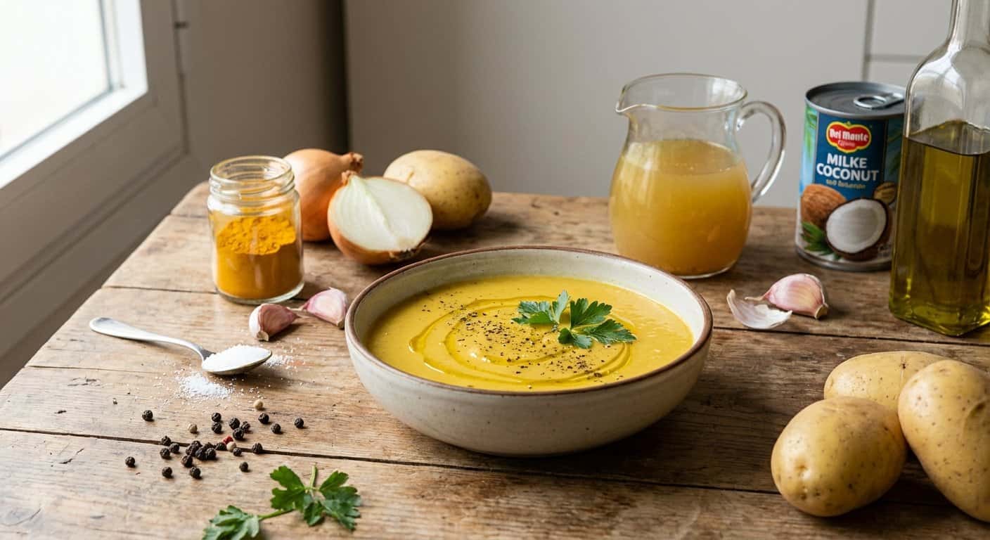 Crema de Patata con Cúrcuma en Thermomix