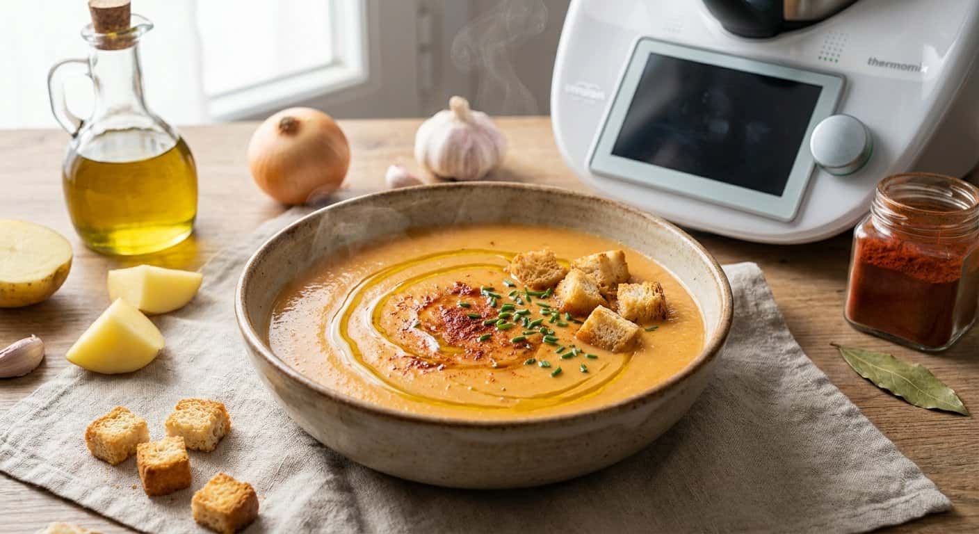 Crema de Patata con Pimentón en Thermomix