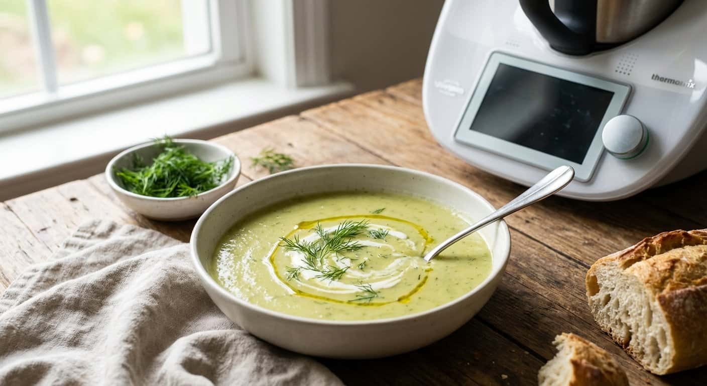 Crema de Puerro con Eneldo en Thermomix