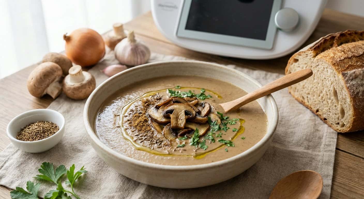 Crema de Setas con Comino en Thermomix