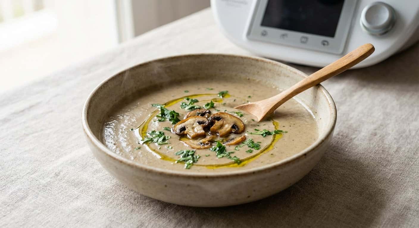 Crema de Setas con Perejil en Thermomix