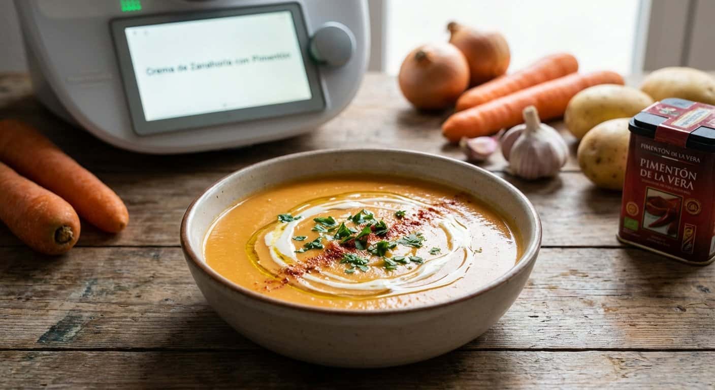 Crema de Zanahoria con Pimentón en Thermomix