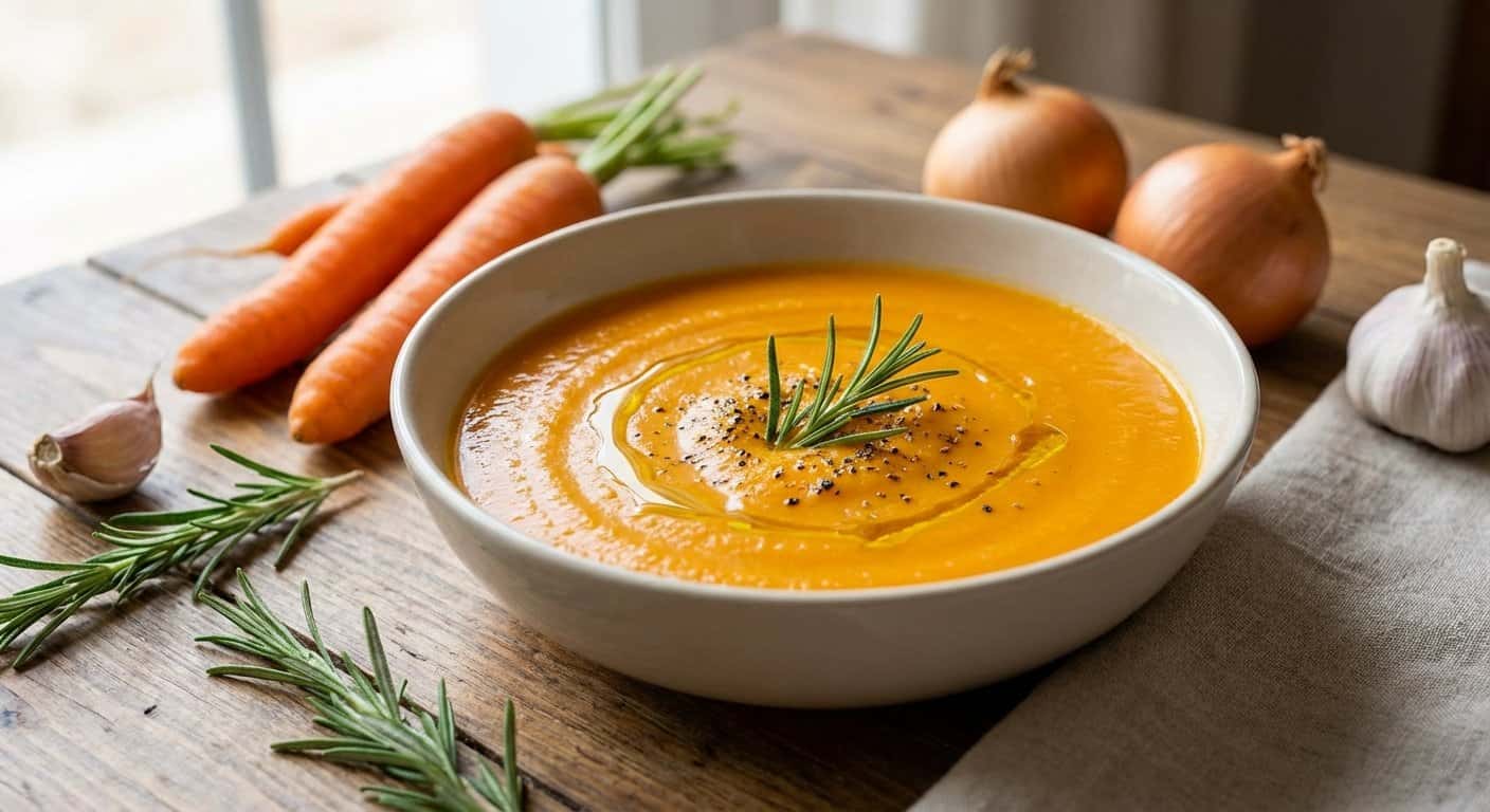 Crema de Zanahoria con Romero en Thermomix